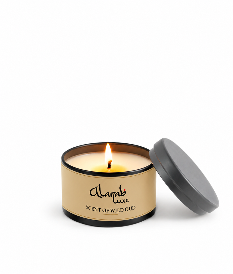 Scents of Wild Oud scented tin candle