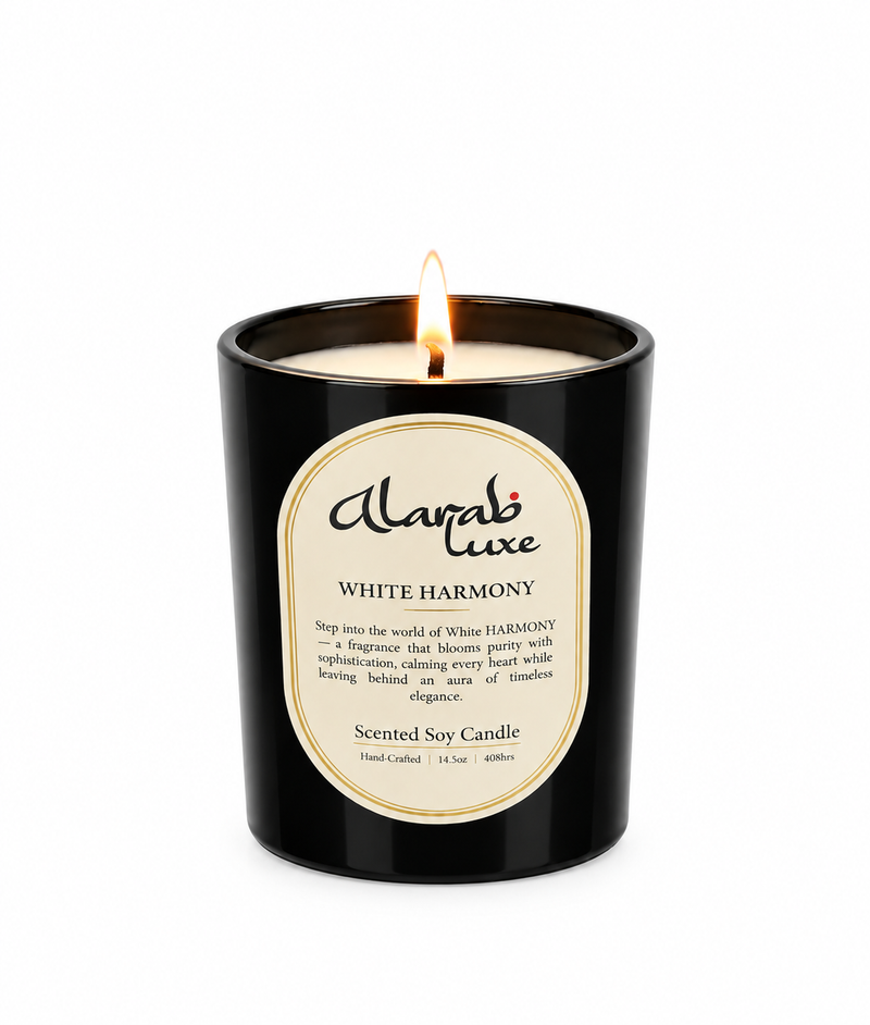 White Harmony luxury scented jar candle