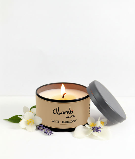 TIN CANDLE - WHITE HARMONY