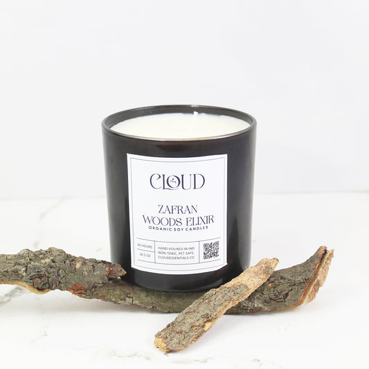 Zafran Woods Elixir Big Jar Candle