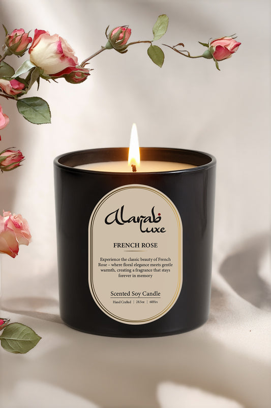 French Rose  Premium Jar Candle