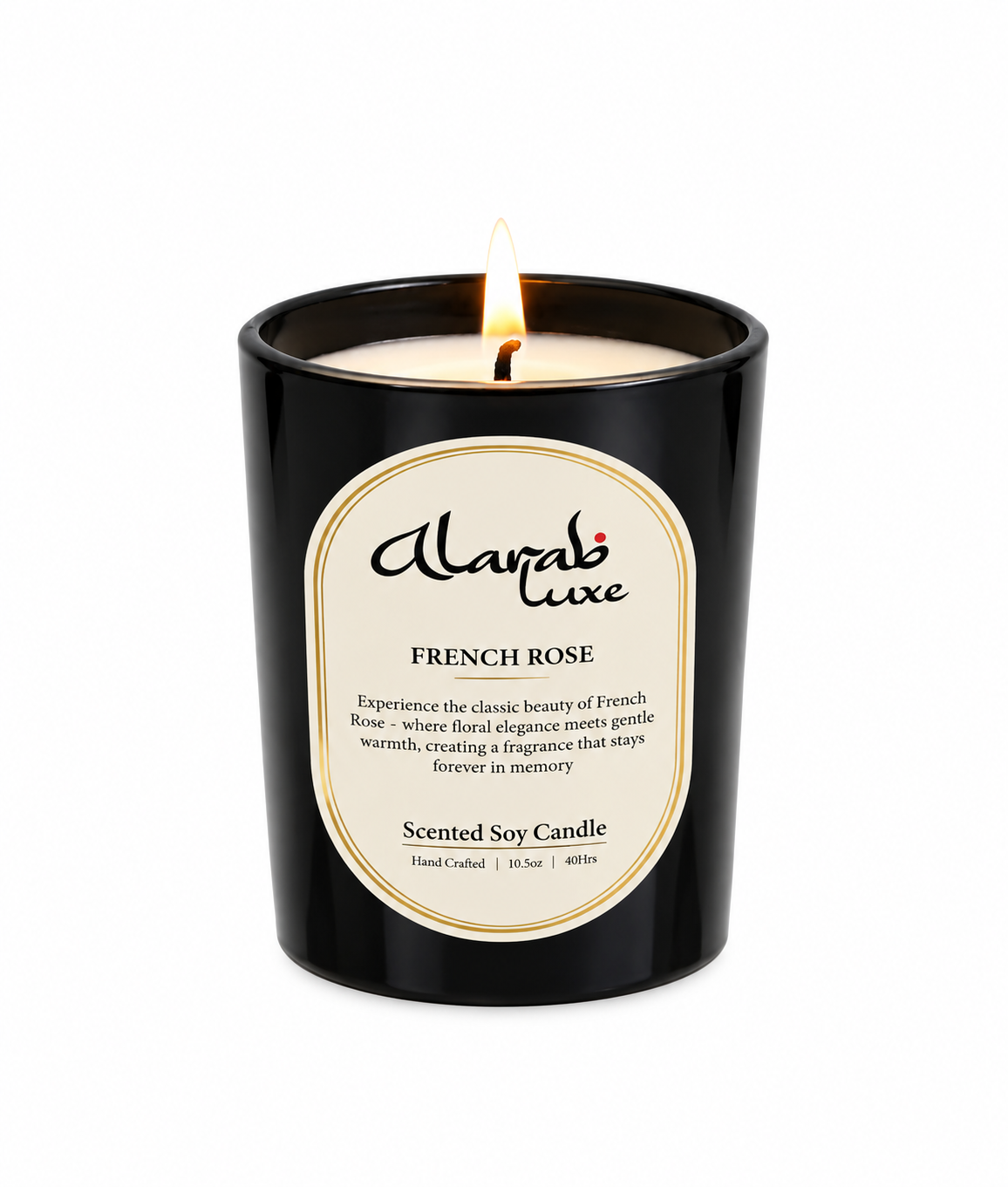 French Rose premium jar candle with soy wax
