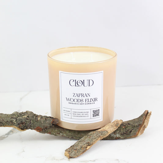Zafran Woods Elixir Big Jar Candle