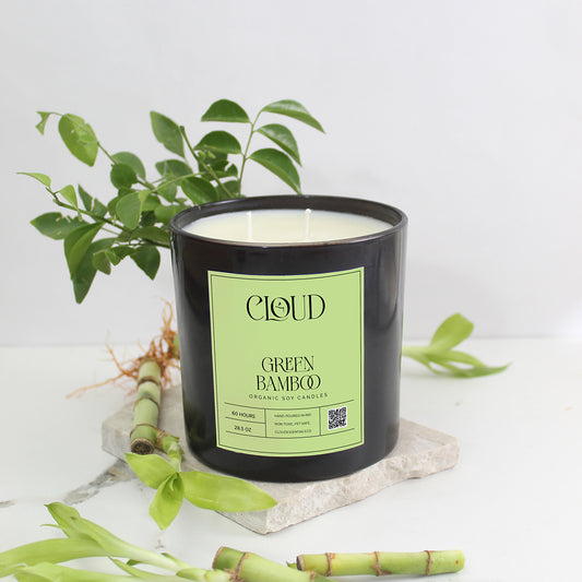 Green Bamboo Big Jar Candle