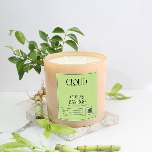 Green Bamboo Big Jar Candle